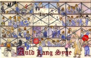 Auld Lang Syne New Years Card