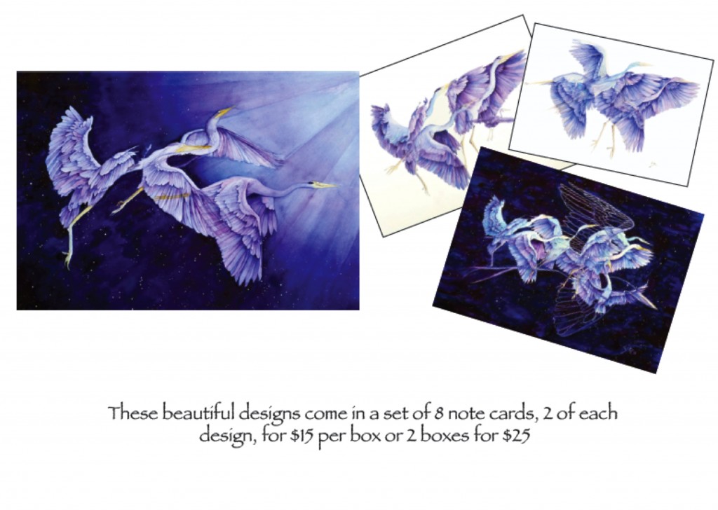 blue herons cards promo