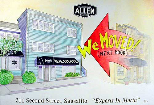 Frank Howard Allen Moving Card 